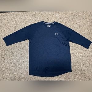 Men’s Under Armour  dry-fit 3/4 sleeve shirt. Size M.